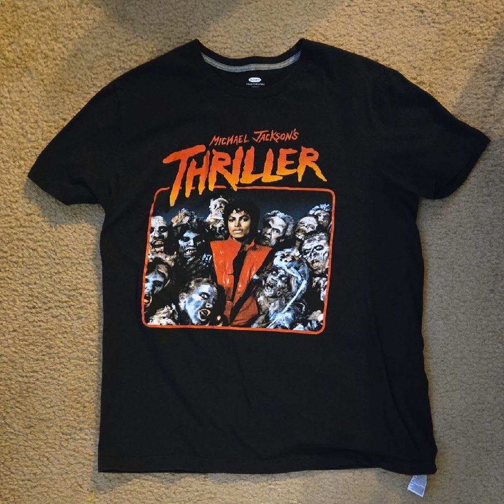 Old Navy Black Thriller Graphic Tee